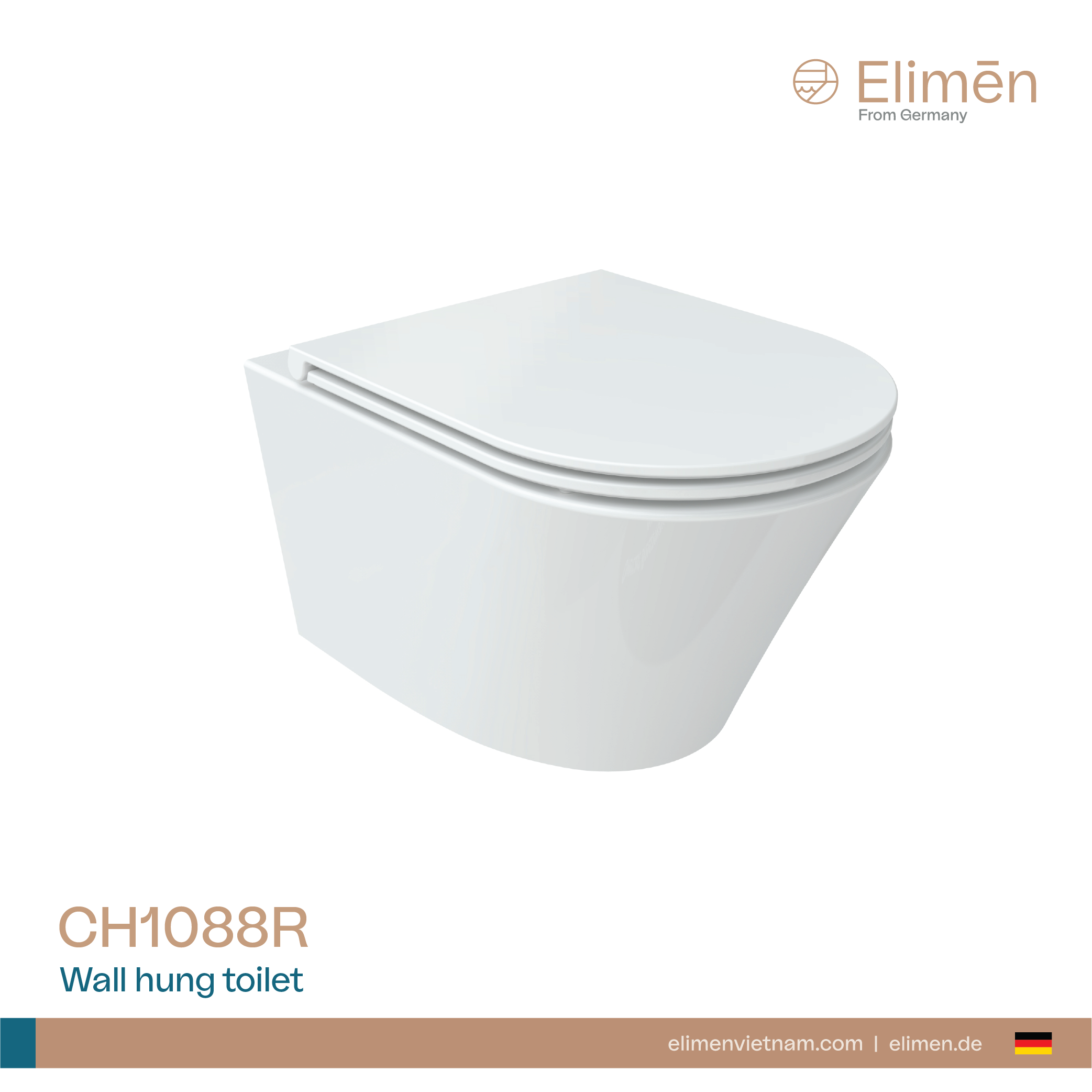Elimen wall-hung toilet - Code CH1088-305
