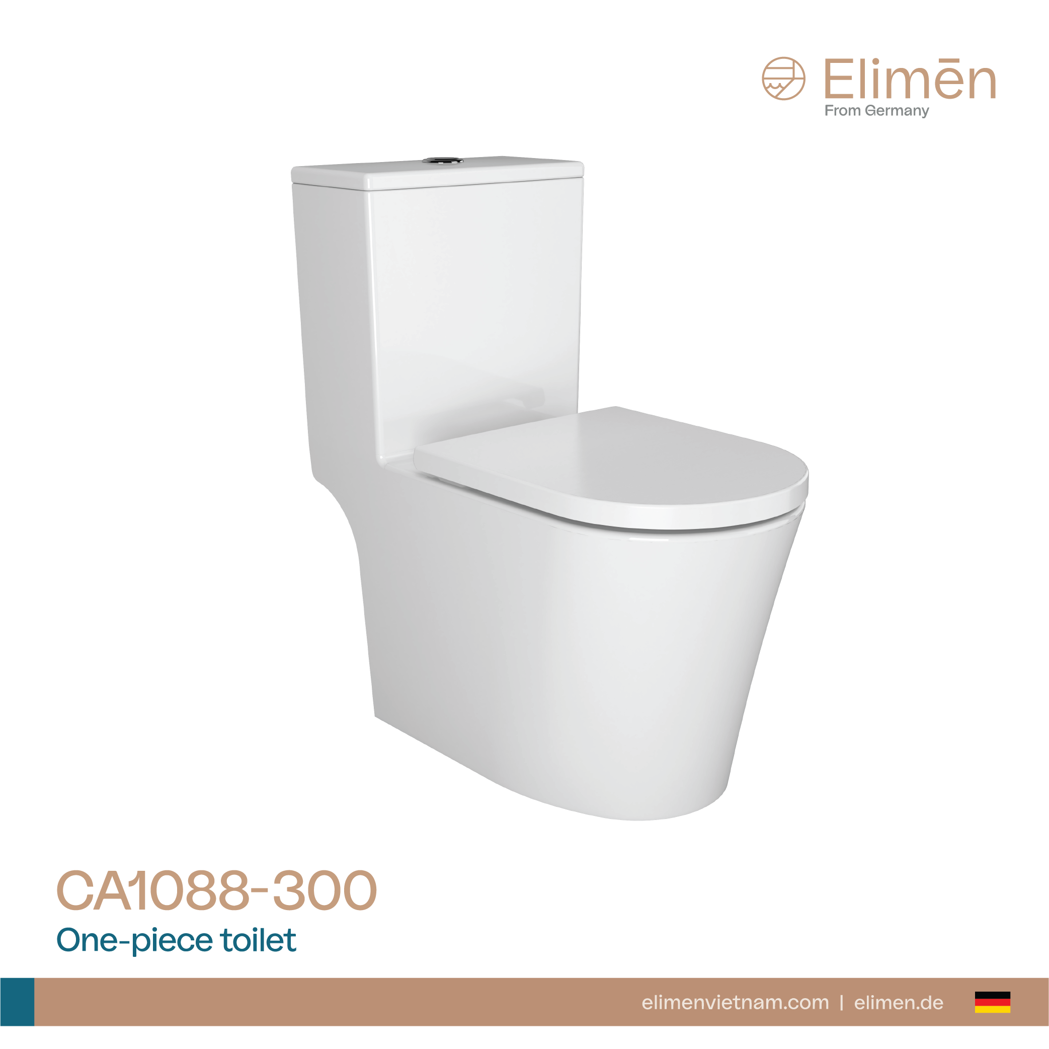 Elimen One-piece toilet - Code CA1008A-305