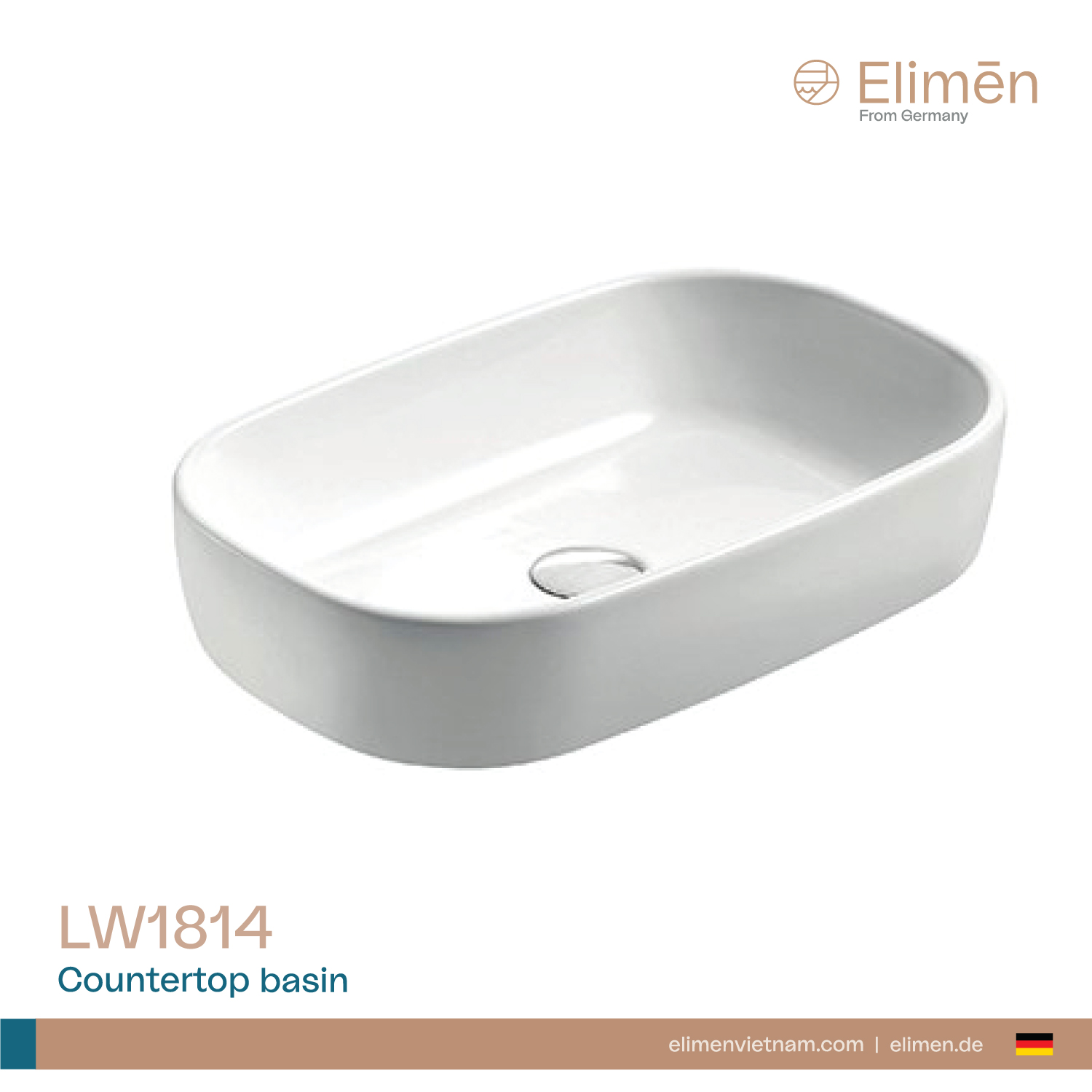 Elimen Countertop basin - Code LW1814