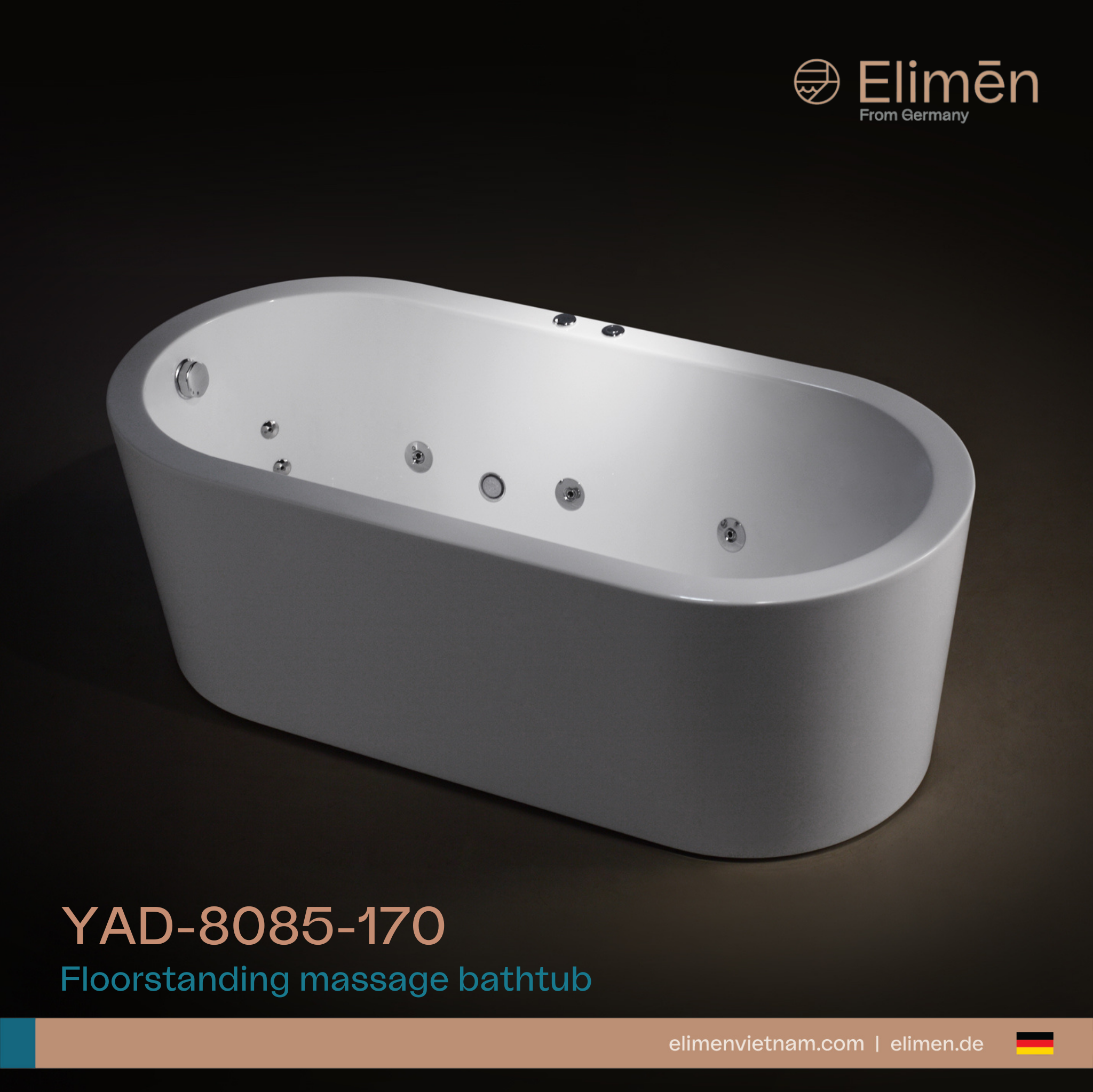 Elimen bathtub massage - Code YAD-8085-170