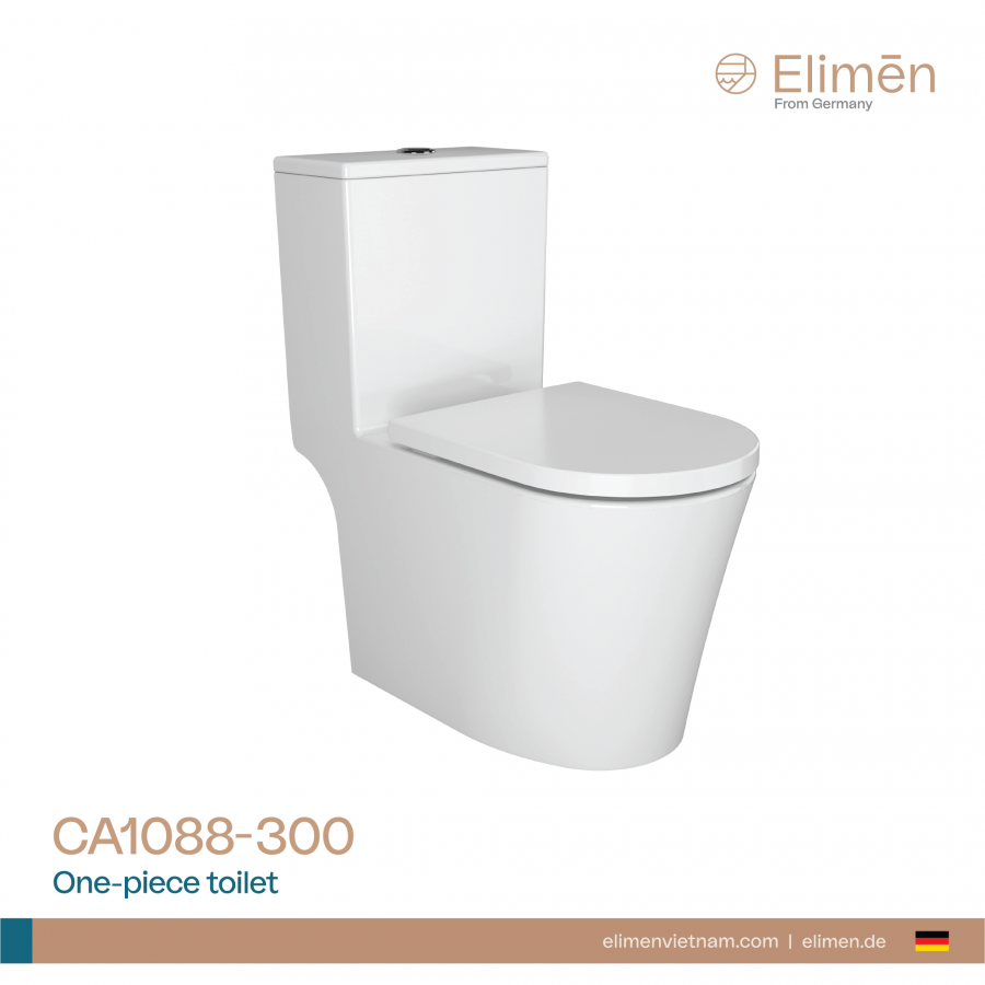 Bồn cầu Elimen, phù hợp cho sự chọn thiết bị vệ sinh chính hãng, tiêu chuẩn Châu âu