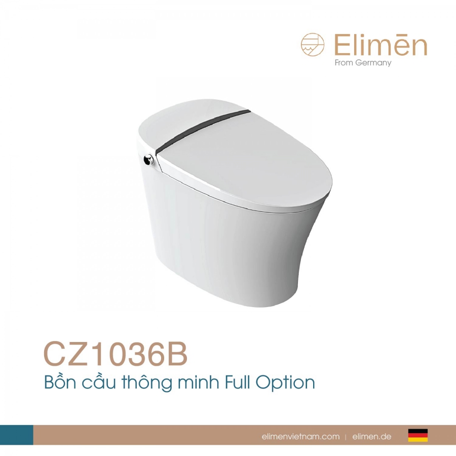 Bồn cầu điện tử Elimen - Mã CZ1036B