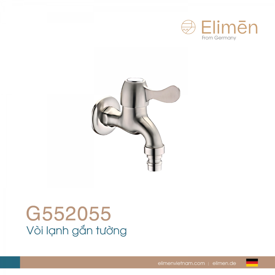 Vòi lạnh gắn tường| Mã G552055