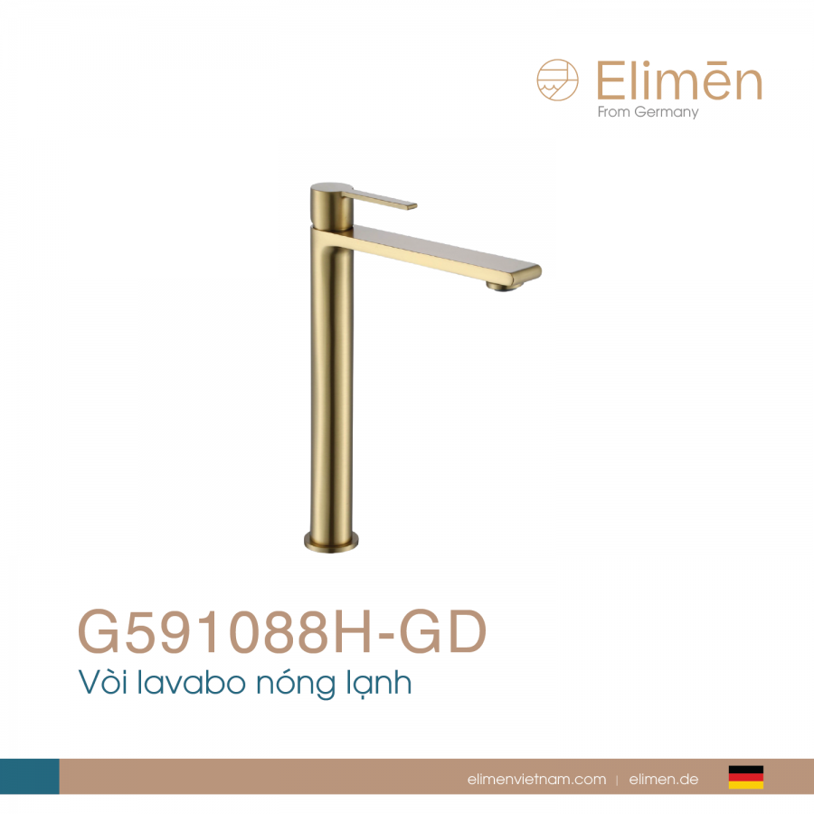 Vòi lavabo nóng lạnh | Mã G591088H-GD
