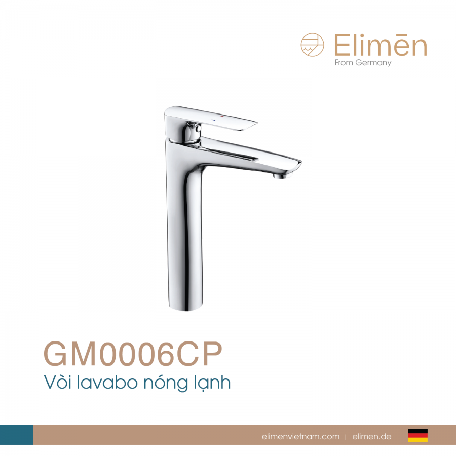 Vòi lavabo nóng lạnh | Mã GM0006CP
