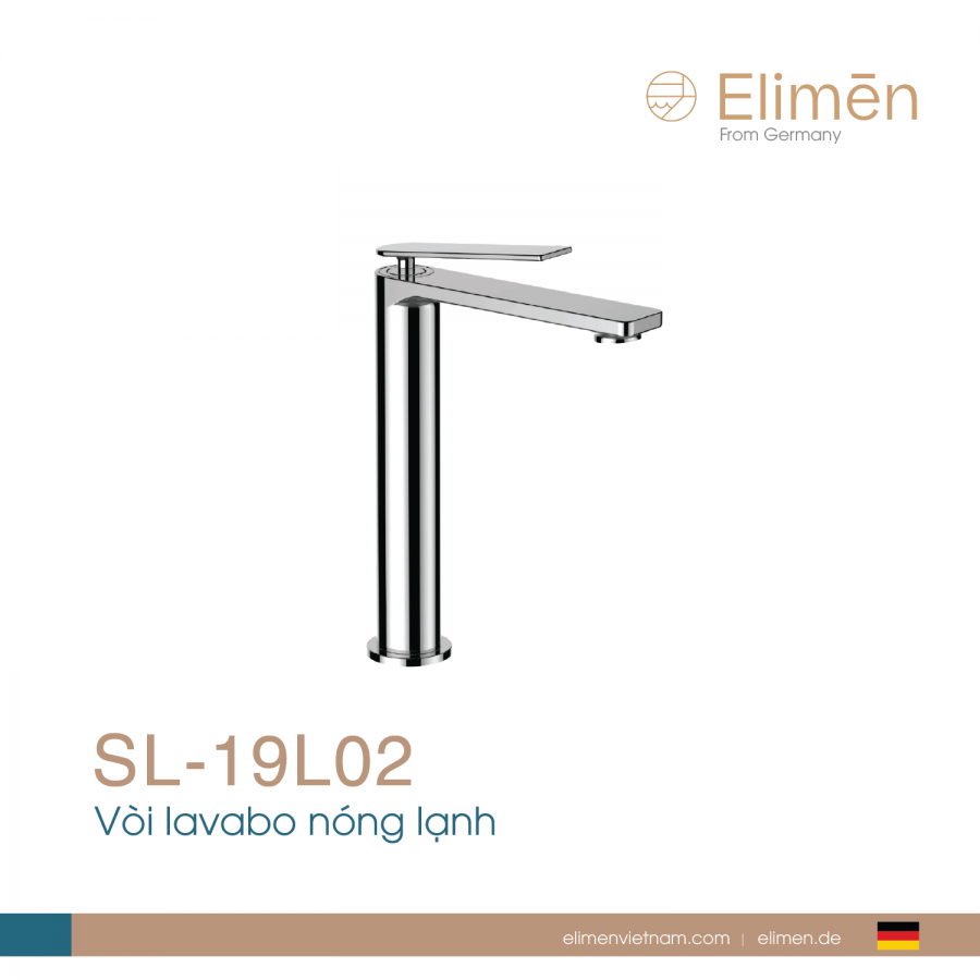 Vòi lavabo nóng lạnh | Mã SL-19L02