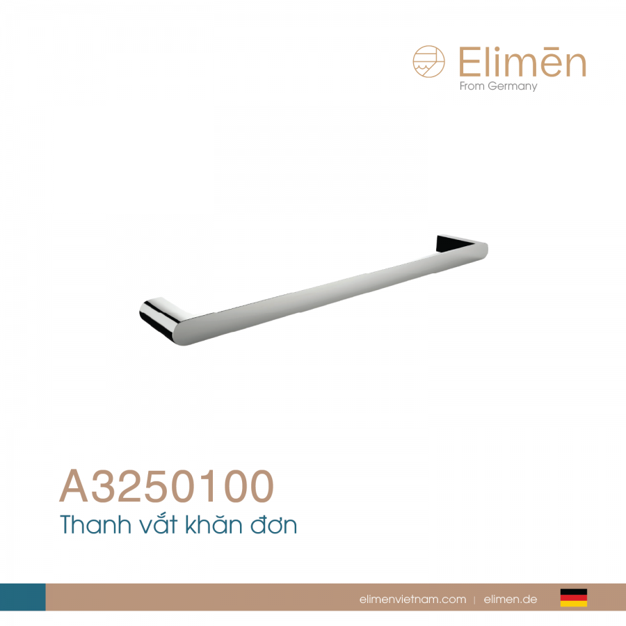 Thanh vắt khăn đơn Elimen | Mã A3250100