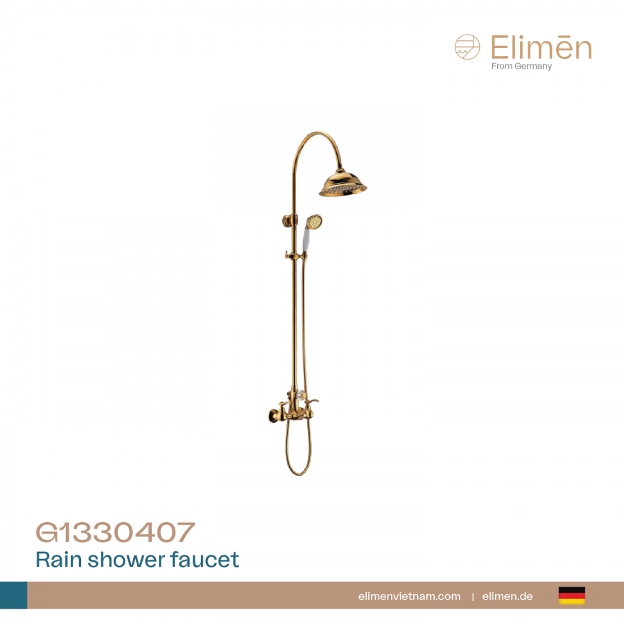 Sen cây tắm nóng lạnh màu đồng, cổ điển Elimen | MÃ G1330407