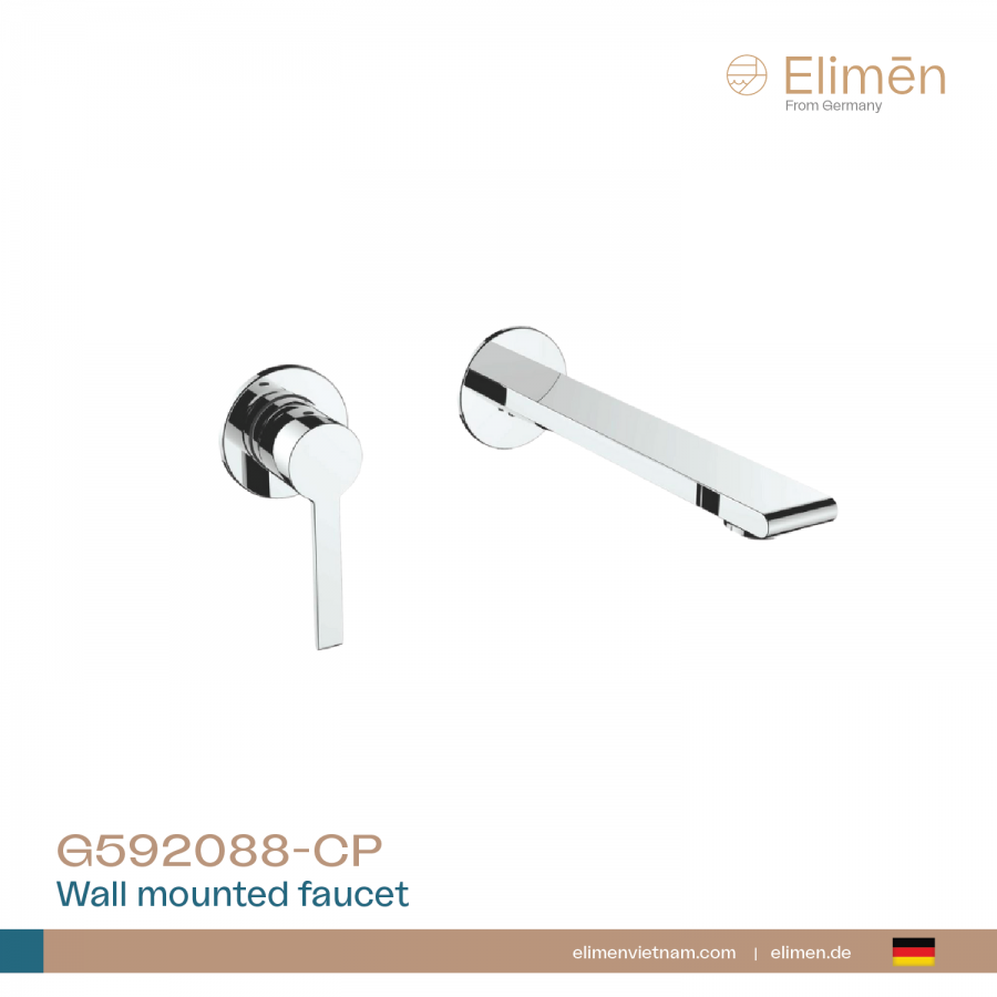 Vòi chậu lắp âm tường | Mã G592088-CP