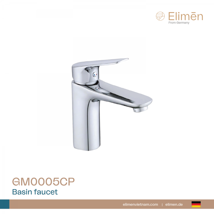 Vòi lavabo nóng lạnh | Mã GM0005CP