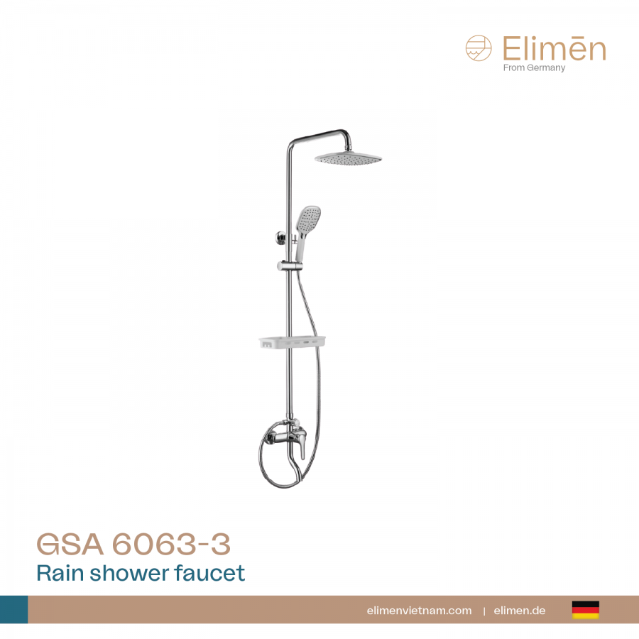 Bộ sen tắm nóng lạnh Elimen | Mã GSA 6063-3