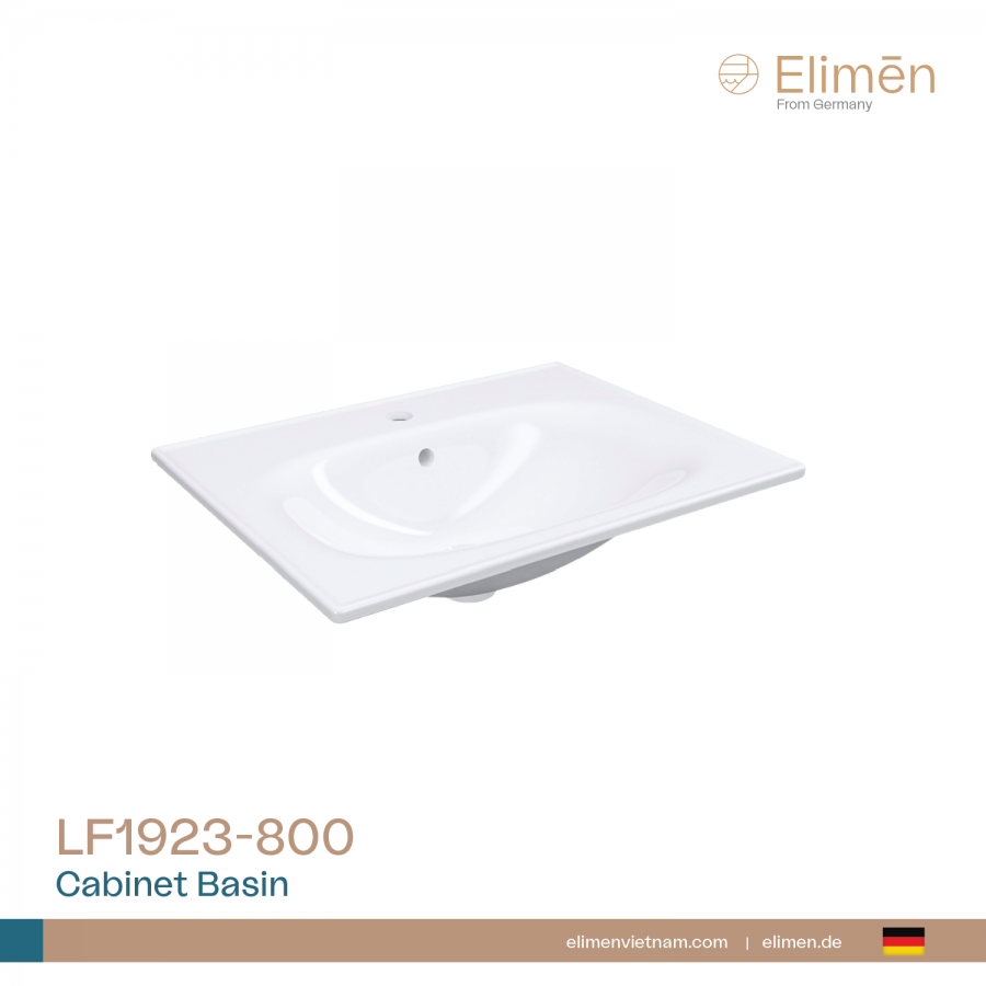 Chậu rửa liền khối Elimen | Mã LF1923-800