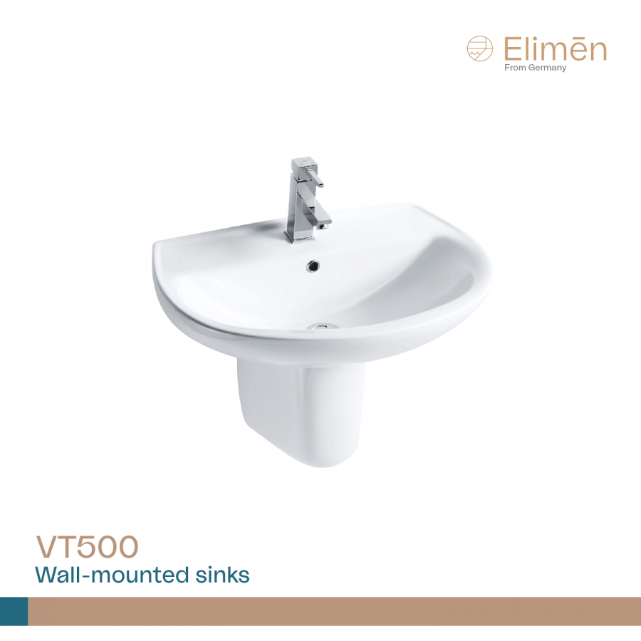 Chậu rửa Lavabo treo tường Elimen | Mã VT500