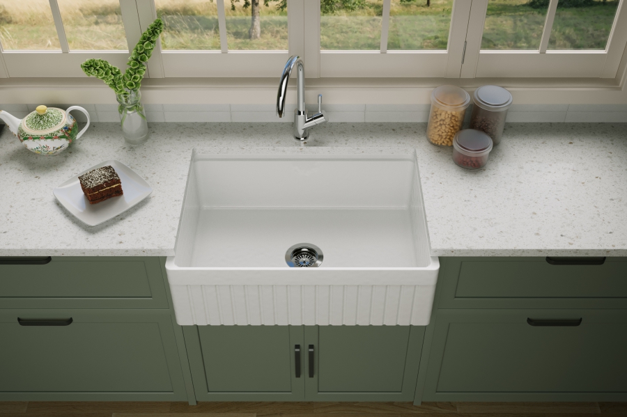 Chậu rửa bát bằng sứ cao cấp FFC Mã UD-030-2