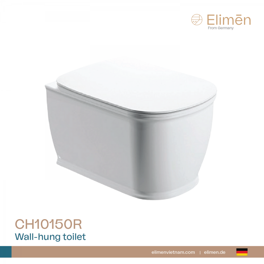Bồn cầu đặt sàn, két âm tường Elimen | Mã CH10150R