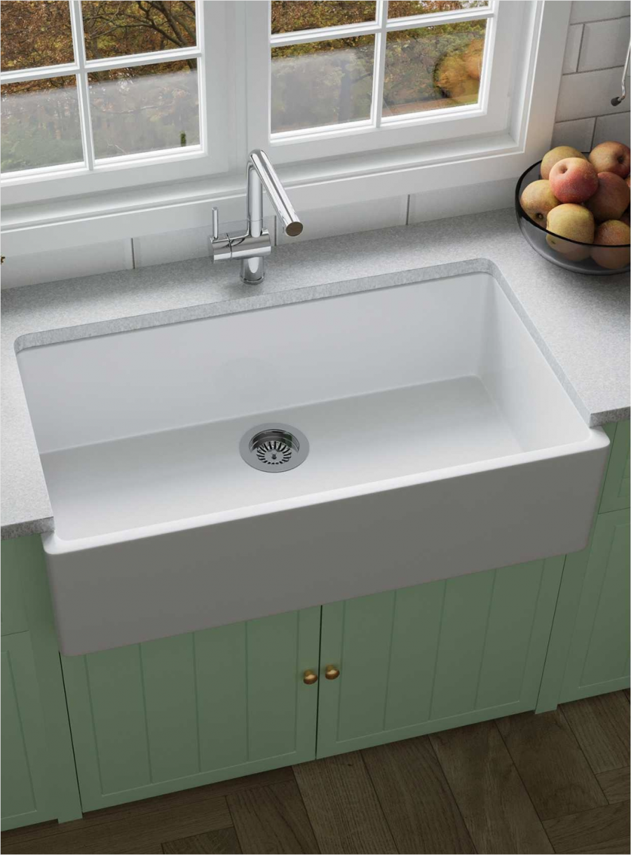 Chậu rửa bát bằng Sứ cao cấp FFC - Mã EK914-3620S