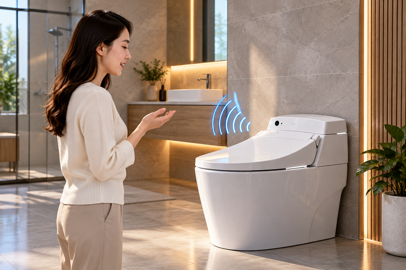 Cách dùng bồn cầu thông minh điều khiển bằng giọng nói