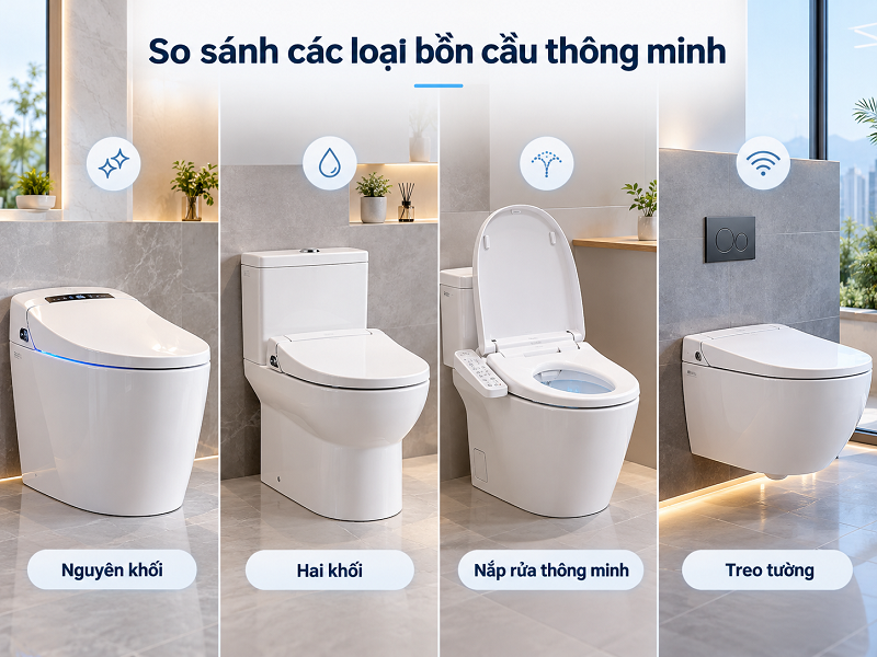 Có những loại bồn cầu thông minh nào?