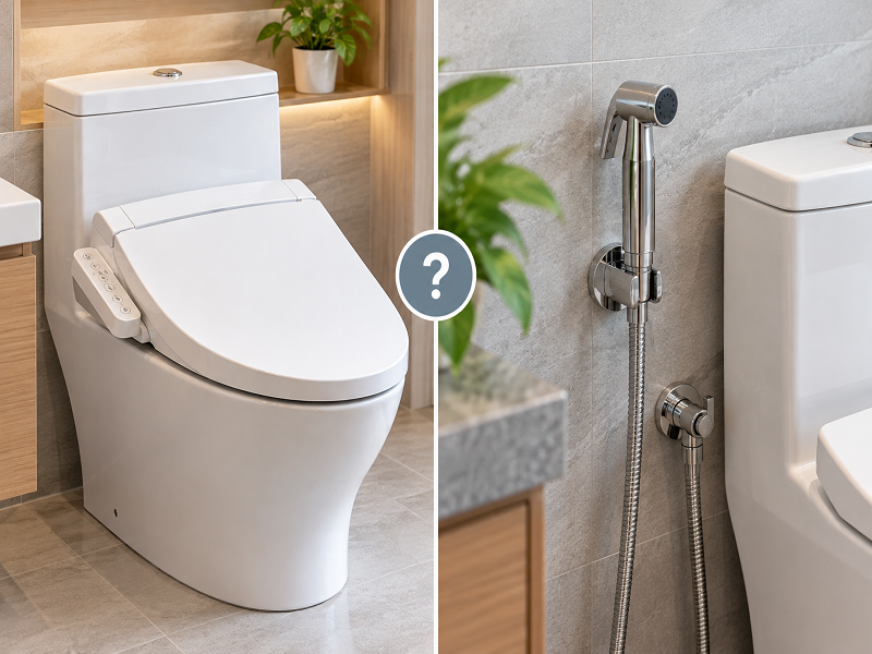 Nên dùng nắp rửa thông minh hay vòi xịt vệ sinh?