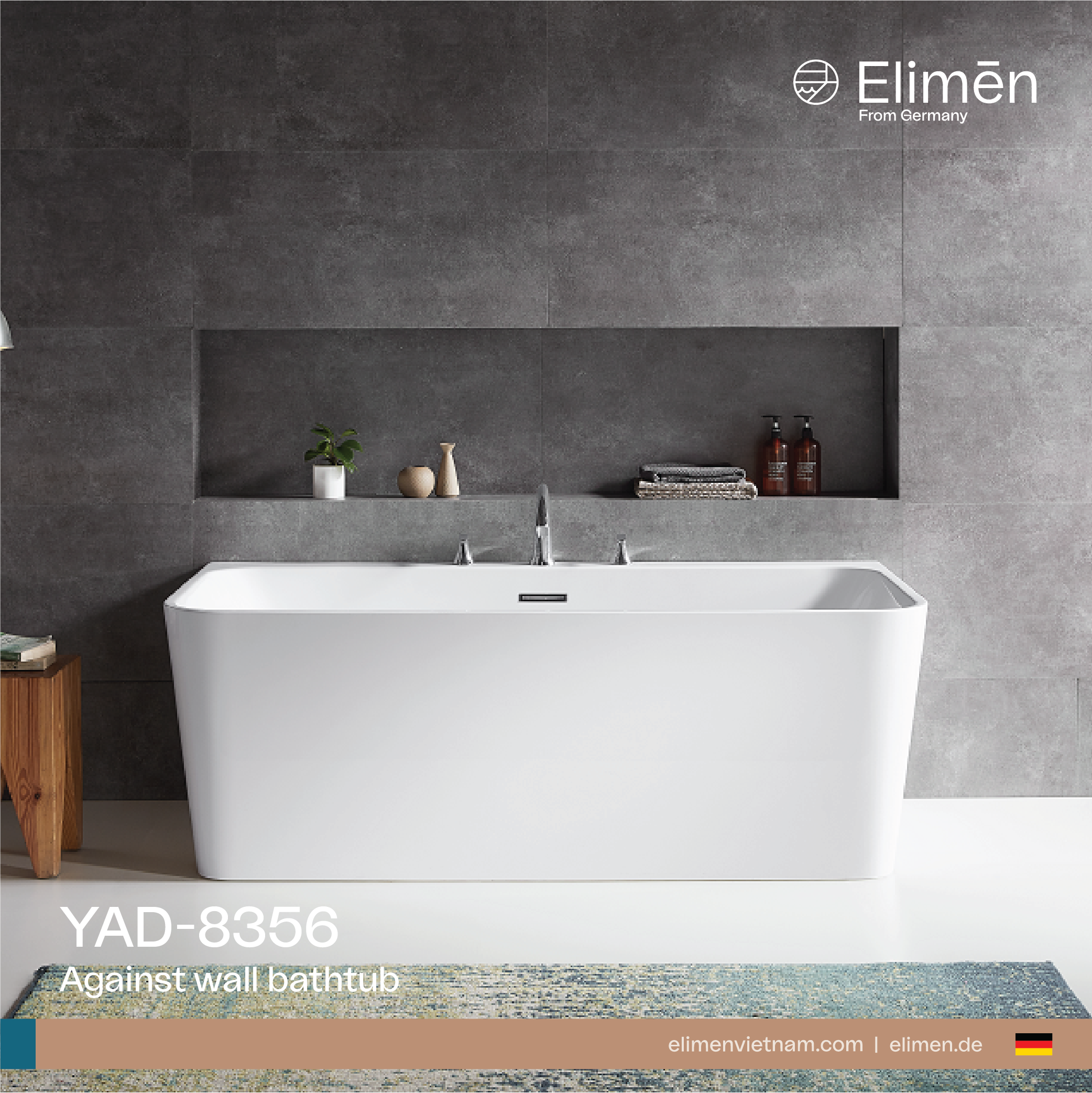 Bồn tắm Elimen - Mã YAD-8356-150