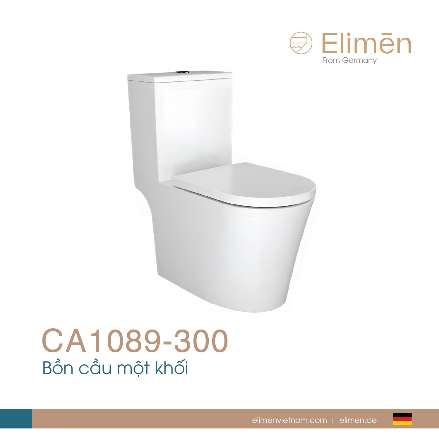  Bồn cầu một khối Elimen - Mã CA1089-300