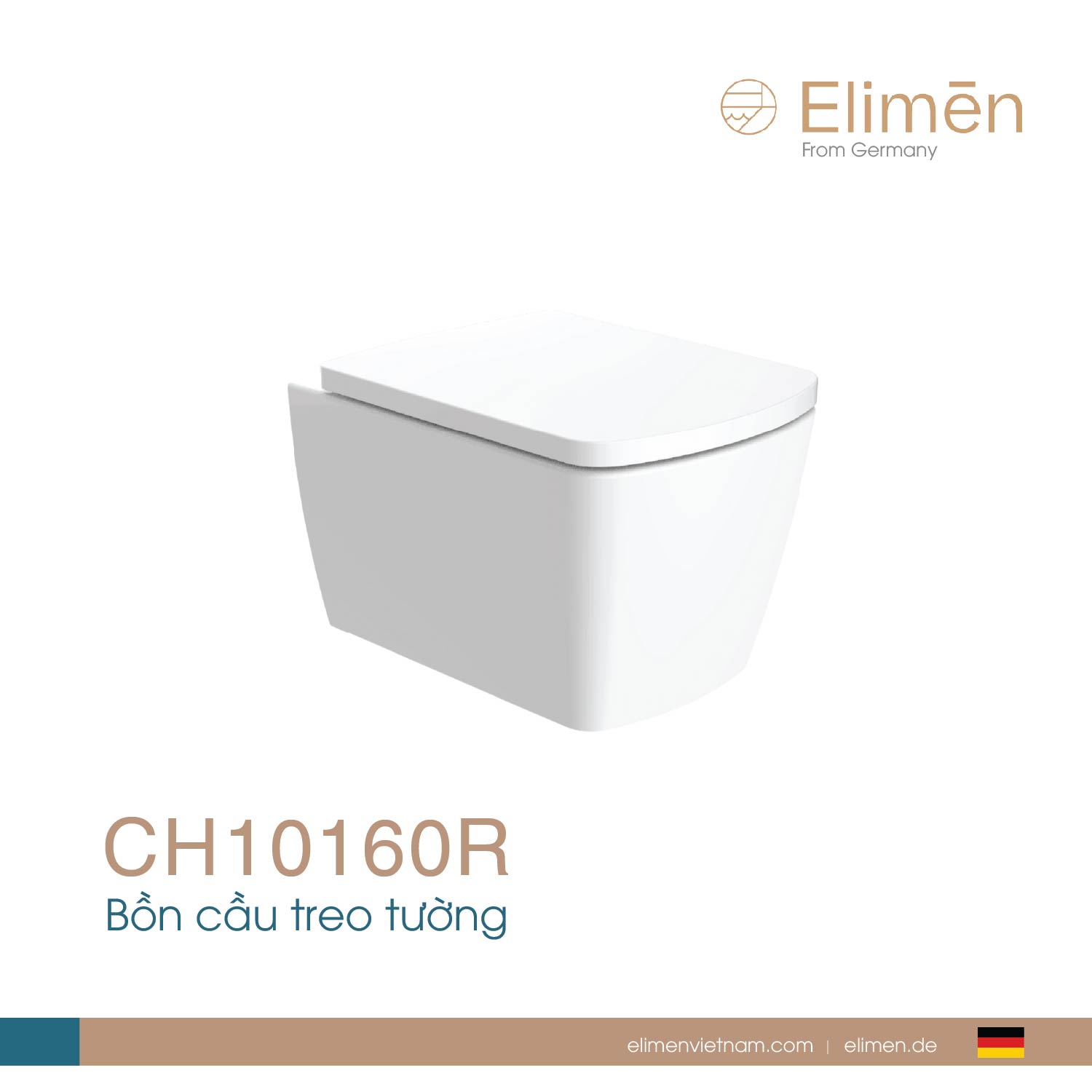 Bồn cầu treo tường | Mã CH10160R