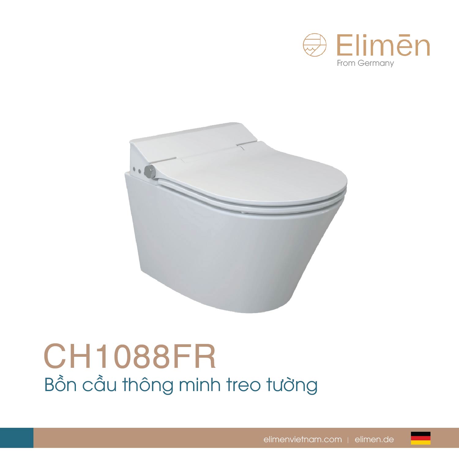 Bồn cầu thông minh treo tường | Mã CH1088FR