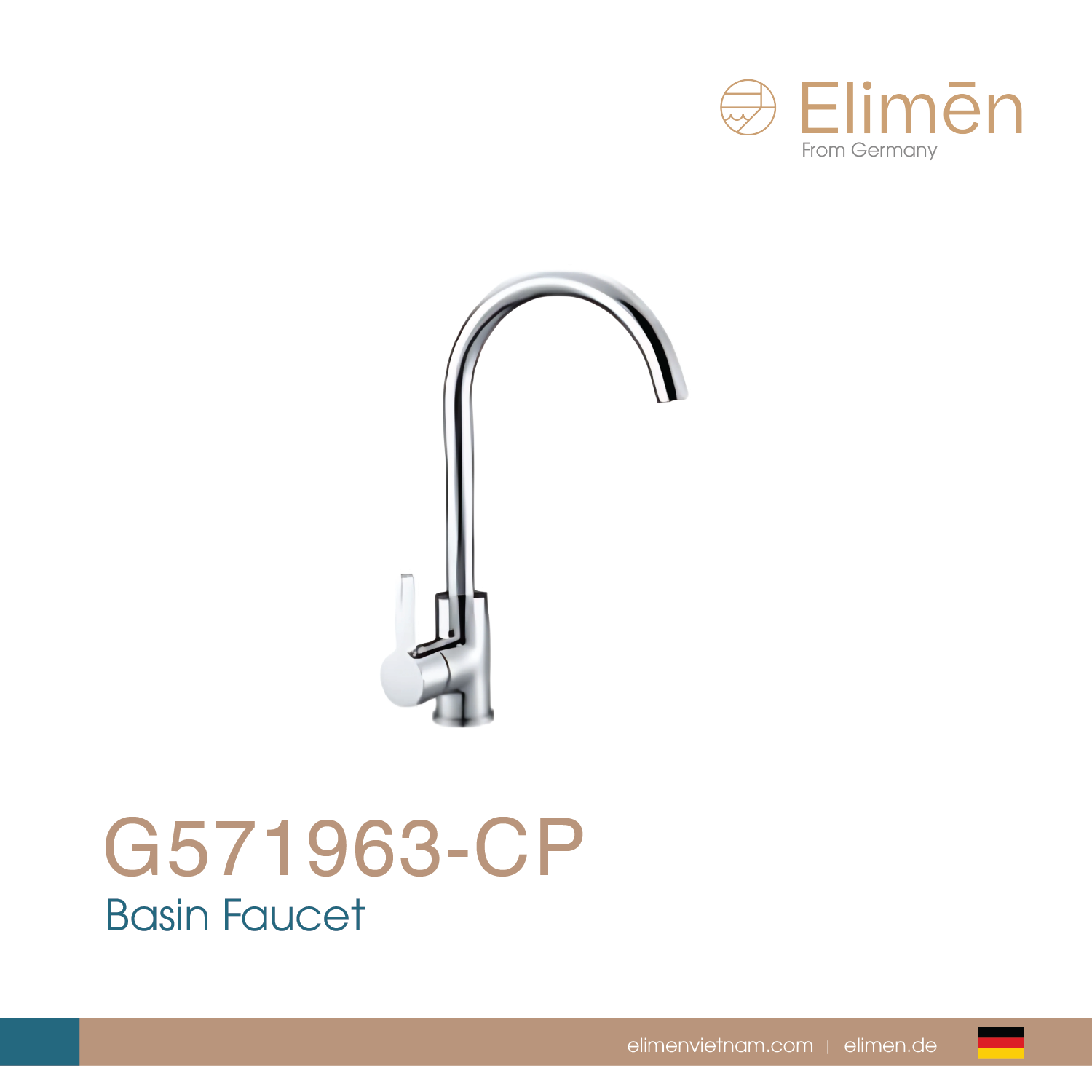 Vòi rửa bát nóng / lạnh | Mã G571963-CP