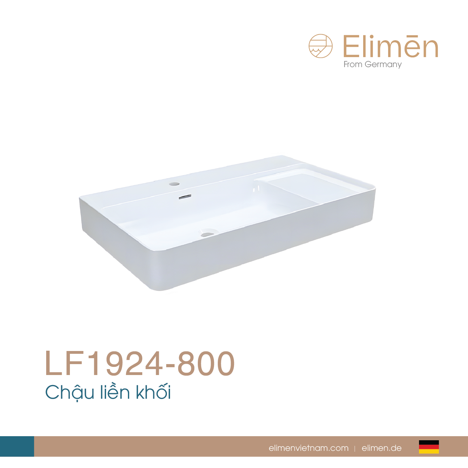 Chậu liền khối Elimen | Mã LF1924-800
