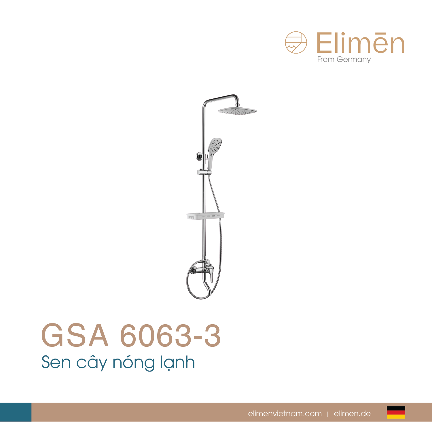 Sen tắm nóng lạnh Elimen | Mã GSA 6063-3