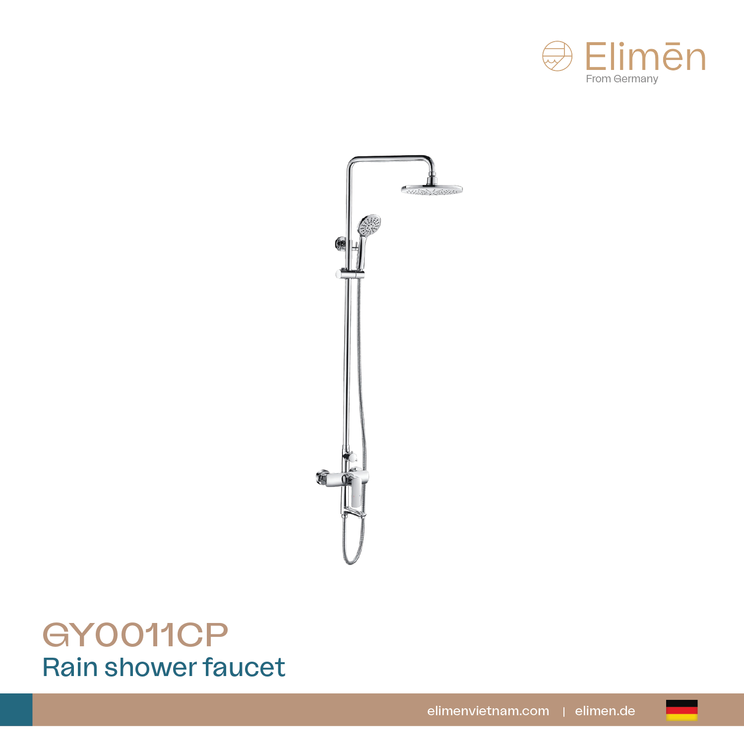 Bộ sen tắm nóng lạnh Elimen | Mã GY0011CP