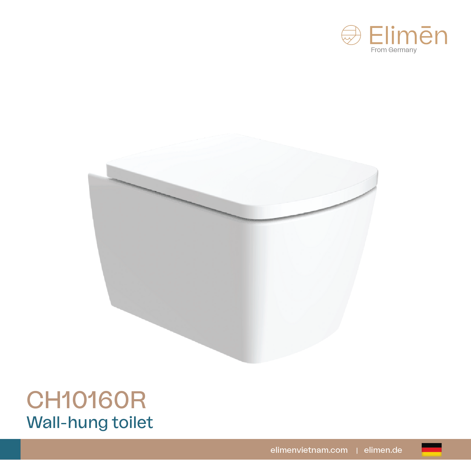 Bồn cầu treo tường | Mã CH10160R