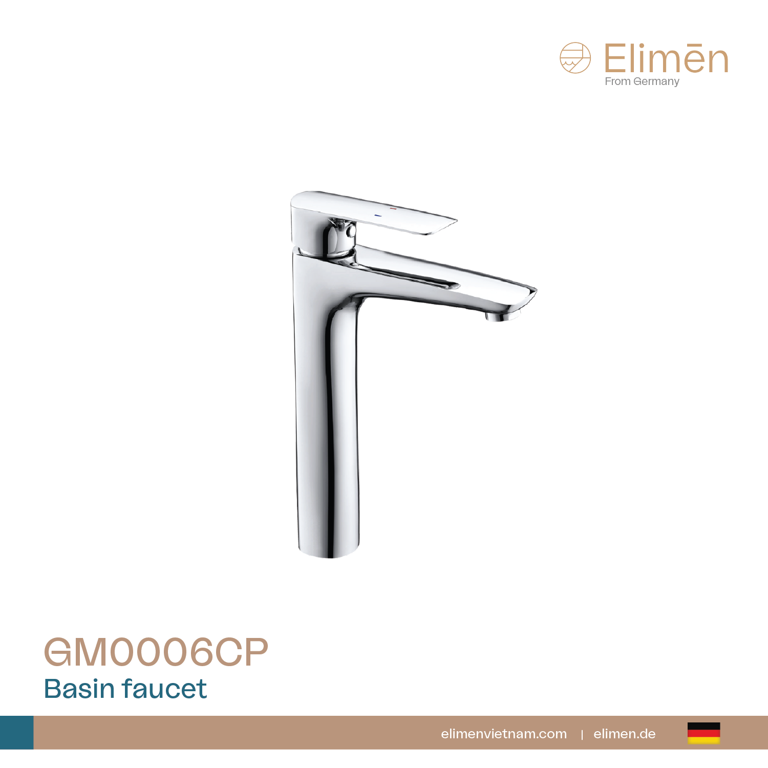 Vòi lavabo nóng lạnh | Mã GM0006CP