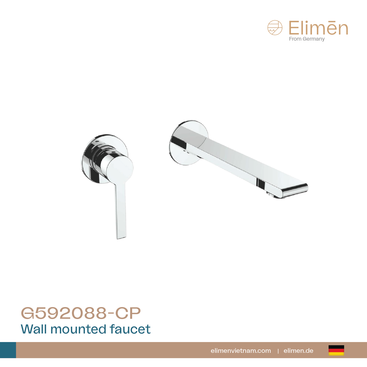 Vòi chậu lắp âm tường | Mã G592088-CP