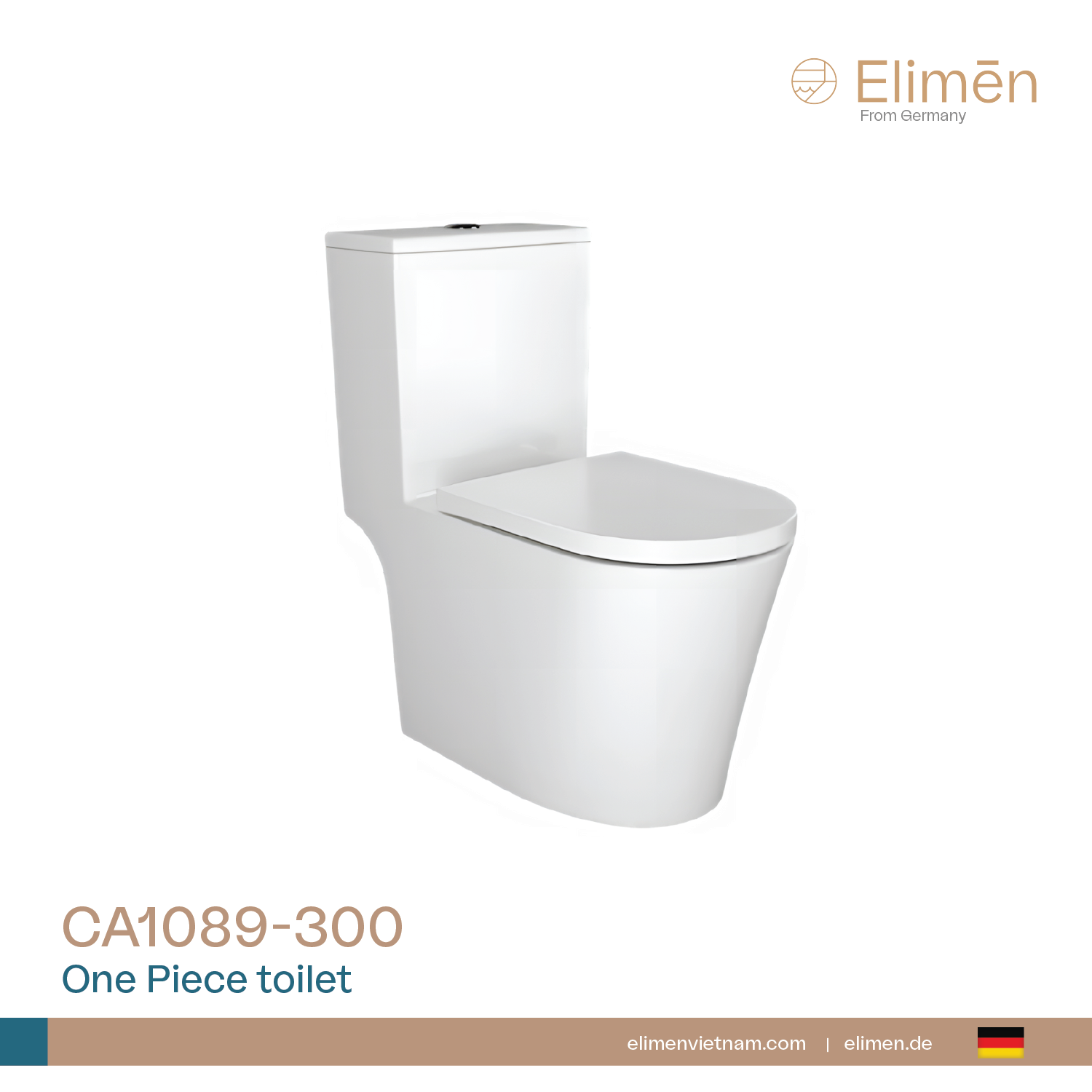  Bồn cầu 1 khối | Mã CA1089-300