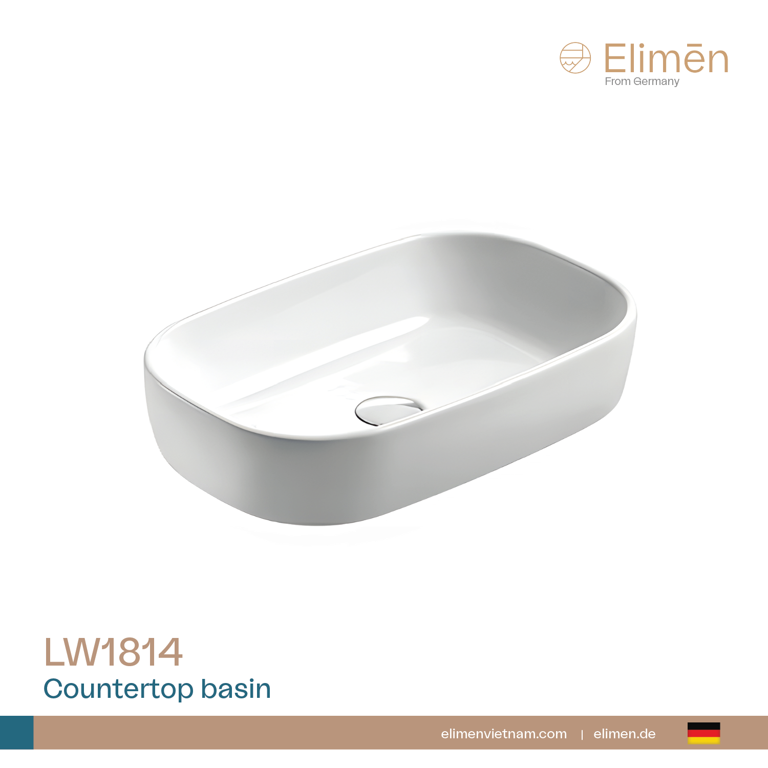 Elimen Countertop basin - Code LW1814