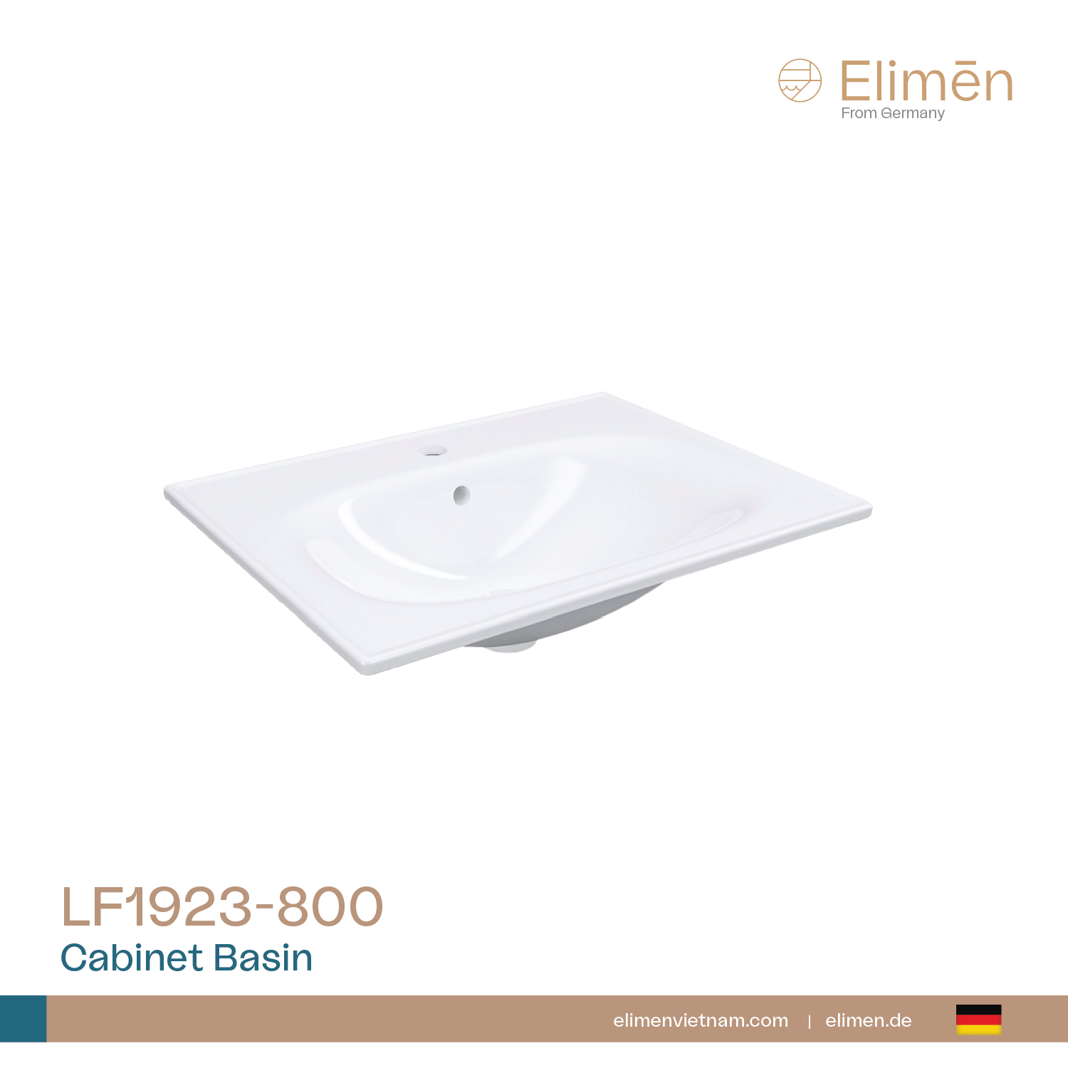 Chậu rửa liền khối Elimen | Mã LF1923-800