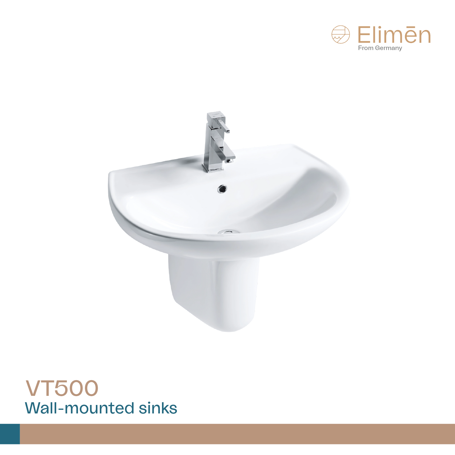 Chậu rửa Lavabo treo tường Elimen | Mã VT500