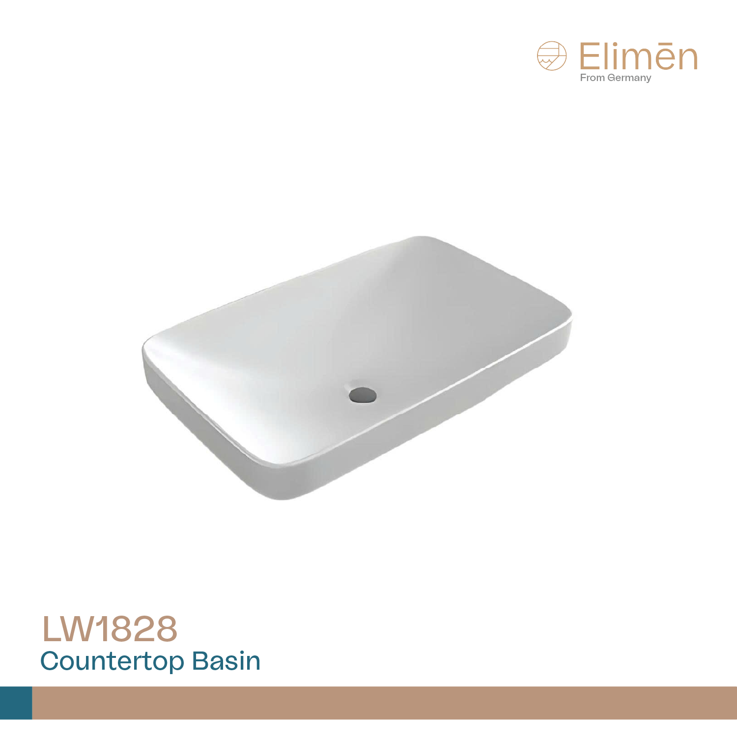 Chậu rửa Lavabo đặt trên bàn Elimen | Mã LW1828