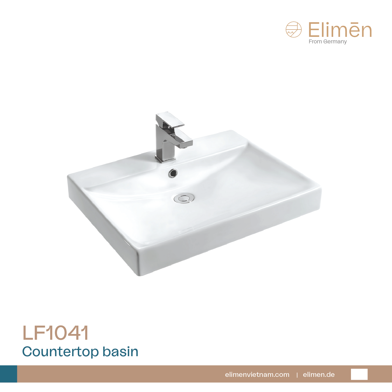 Chậu rửa liền khối Elimen | Mã LF1041