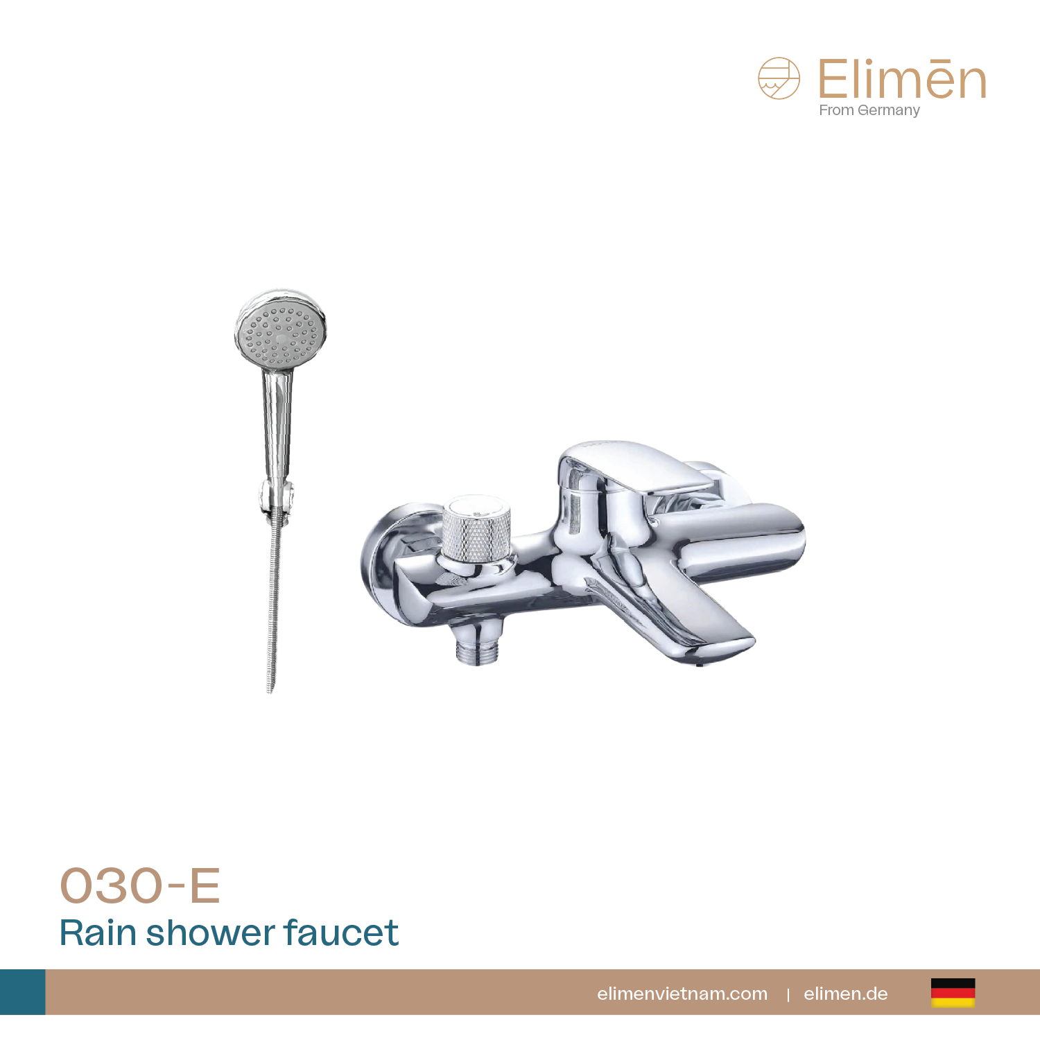 Bộ sen tắm nóng lạnh Elimen | Mã 030-E